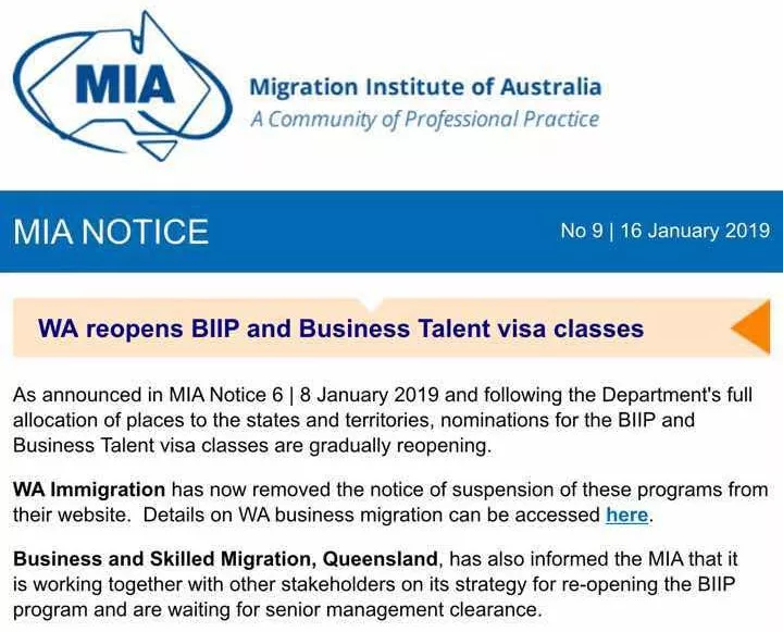 西澳重大决策！ 西澳州最新投资移民政策，正式上线